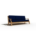 thumbnail image 5 of Curated Maison Adrien 87.25" Teak Deep Seating Outdoor Sofa with Navy Cushion, 5 of 5