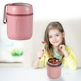 thumbnail image 5 of Stainless Insulated Lunch Box With Breakfast Porridge Cup Small Rice Bucket Soup Cup Soup Pot Pot Stew Pot Soup Box Suitable For Children And Adults,1*Insulation Box*2 Clearance, 5 of 5