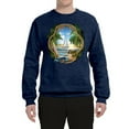 thumbnail image 2 of Wild Bobby, Enjoy Life Vintage Beach Surf Sailboat, Pop Culture, Unisex Crewneck Graphic Sweatshirt, Vintage Heather Navy, X-Large, 2 of 4