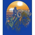 thumbnail image 2 of Men's Star Wars: The Mandalorian Bantha Riders Graphic Tee Royal Blue Medium, 2 of 5
