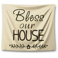 thumbnail image 1 of Awkward Styles Hanukkah Wall Art Tapestry Hanging Bless our House Jewish Home Decor Prints, 1 of 2
