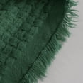 thumbnail image 4 of Manta tejida con diseño bohemio de Blanket CREVENT, 127 x 152 cm, color verde suave, 4 of 5