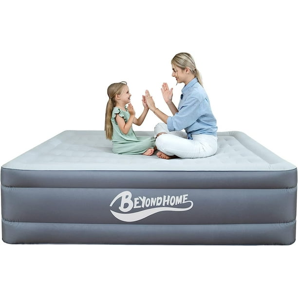 MIANYANG PVCFree Air Mattress Queen with Builtin Pump, 22 Inches