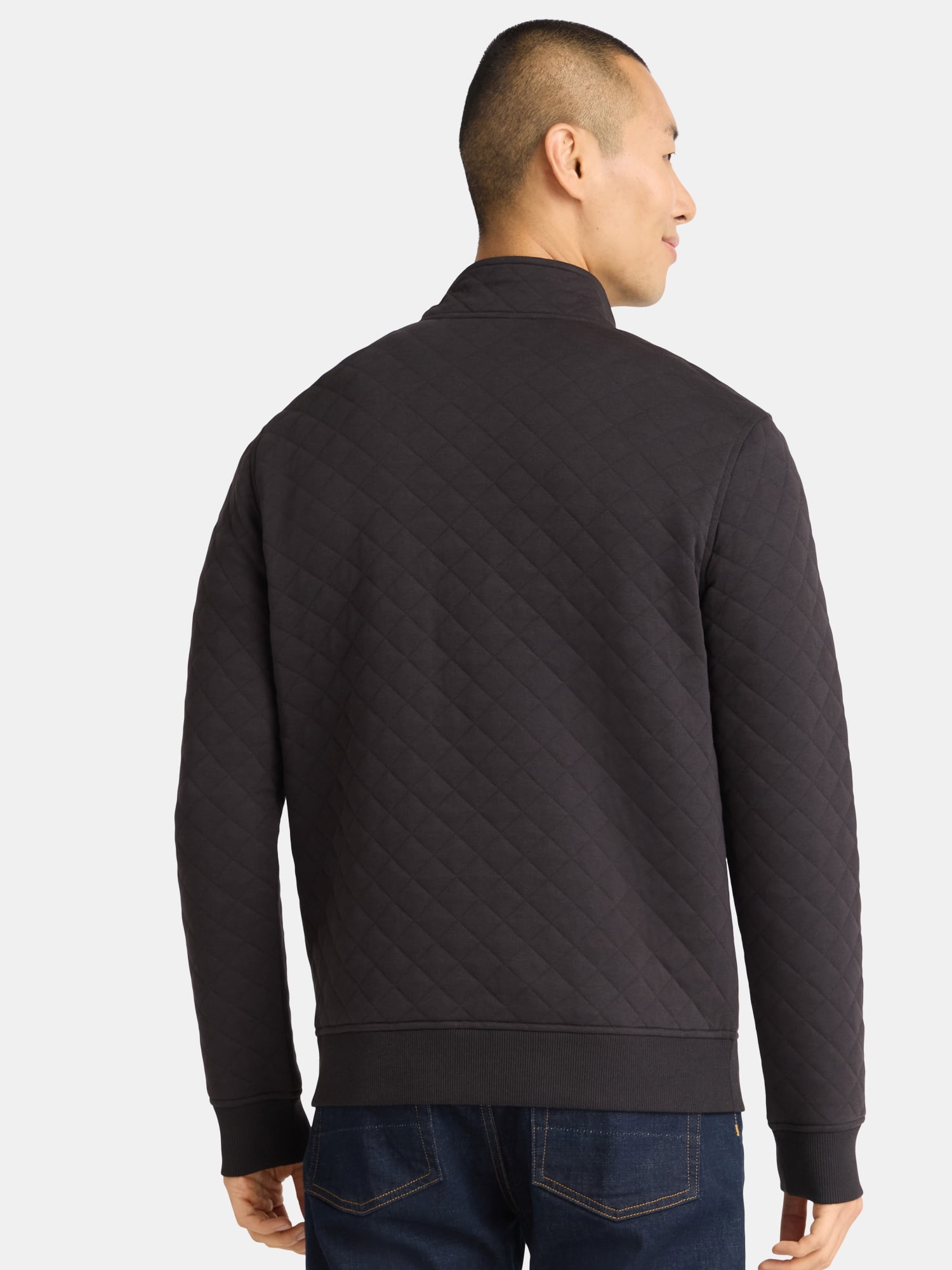 George Men's and Big Men's Quilted Snap Pullover Jacket, Sizes S-3XL