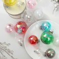 thumbnail image 4 of Christmas decorations holiday scene layout Christmas tree ornaments old man dress up Christmas ball small ornaments toys pearl white fantasy color, 4 of 5