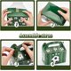 thumbnail image 4 of 12 cajas de cartón para fiestas de fútbol, ​​4 estilos, portátiles, de papel, color verde y blanco, con asas., 4 of 7