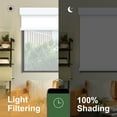 thumbnail image 2 of MING CHEN Motorized Roller Shade with Valance, Motorized Blinds, Waterproof UV Protection, Work with Alexa, Google (100% Blackout White, 33"Wx72"H）, 2 of 6
