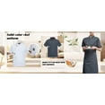 thumbnail image 6 of Men's and Women's Chef Work Jacket, Short Sleeve Kitchen Uniform Top for Restaurant Catering Bakery Hotel Staff Professional,Navy XL, 6 of 8