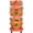 Red, variant on 5 Tier Stackable Self-Watering Vertical Planter with Wheels for Strawberries, Herbs, Flowers, and Vegetables in White