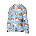 thumbnail image 2 of Fotbe Kawaii Sushi Men's Women's UPF 50+ Sun Protection Jacket Hooded Cooling Shirt with Pockets Hiking Outdoor Performance-XX-Large, 2 of 9