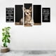 thumbnail image 3 of Cuadro Decorativo Chihuahua Frase Amor Juego De 5 Piezas 150x80cm Ideal Para Sala Oficina Recámara Moderna, 3 of 5