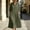 Army Green, variant on QUNYINEY Cotton Linen Women Dresses Midi A Line 3/4 Sleeve Shirt Dress Loose Fit with Pockets Collared Button Solid Dresses S-2XL
