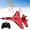 Red, variant on Upgraded Easy-Control Aircraft for Kids, Lightweight Foam Fighter with Auto-Stabilization, Cool LED Flying Toy for Boys