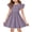 Purple, variant on Abcomgle Girls Dresses Casual A-Line Flutter Sleeve Tshirt Dresses Plaid Crew Neck Swing Flare Sundresses for 4-14t Kids,Red