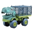 thumbnail image 2 of Coche camión de transporte para , camión contenedor portátil interesante, vehículo de ingeniería desmontabl verde Yotijar Camión de transporte de dinosaurios, 2 of 10