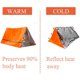 thumbnail image 2 of 1 Pcs Orange Waterproof Portable Outdoor Survival Sack Tent, 2 of 4
