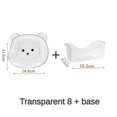 thumbnail image 2 of 8pcs Bear Snack Plates Set, Anti-Drop Small Plates for Household Use,Ideal for Serving Fruits, Desserts,and Appetizers B, 2 of 5