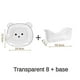 thumbnail image 2 of 8pcs Bear Snack Plates Set, Anti-Drop Small Plates for Household Use,Ideal for Serving Fruits, Desserts,and Appetizers B, 2 of 5
