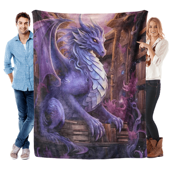 Ultra Soft Flannel Fleece Throw Blanket Dragon All Season Warm and Cozy Quilt Blanket for Bed Sofa Couch