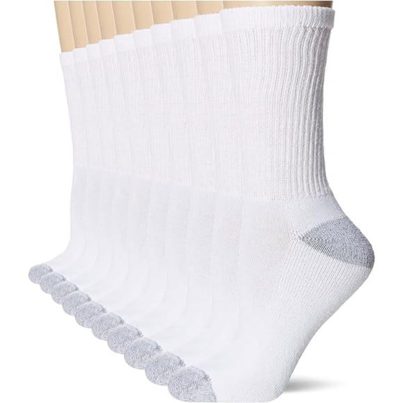 TIMIFIS 10 Pack Unisex Solid Crew Sock Men's And Women's Sports Mid Tube Socks Daily Casual Cozy Business Socks