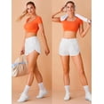 thumbnail image 5 of Women's Quick-Dry Running Shorts Workout Sport Layer Active Shorts with Pockets 1.75", 5 of 5