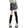 thumbnail image 4 of Gureui  Harajuku Japanese Leg Warmers Women Gothic Knit Long Socks Leggings Gaiters Knee Goth Winter Cuff Ankle Heap Sock, 4 of 5