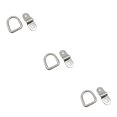 thumbnail image 1 of QualitChoice D Ring Tie Downs Heavy Duty Corrosion Resistance Lashing Rings Easy Installation Cargo Hook Trucks Vehicles Garages Silver 3Set, 1 of 6