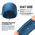 thumbnail image 5 of Cooling Skull Cap AURORADY Cap Beanie Men Women Breathable Mesh Skully Hat for Running Gym, Navy One Size Bomber Hats, 5 of 7