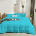 thumbnail image 2 of D.N.G. BEDDINGS 1 Piece Boho Chic Pom Pom Comforter, All Season Down Alternative Bedding Comforter - (Super King Size, Turquoise Blue) 800 Thread Count, Egyptian Cotton., 2 of 6
