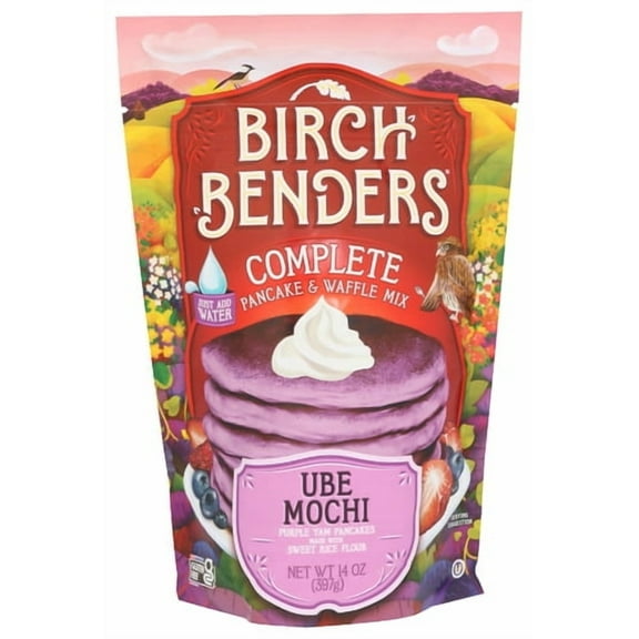Birch Benders Pancake Waffle Ube Mochi 14 oz (Pack of 6)