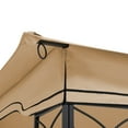 thumbnail image 3 of 13x10 Ft Patio Double Roof Gazebo Replacement Canopy Top Fabric,Khaki, 3 of 8