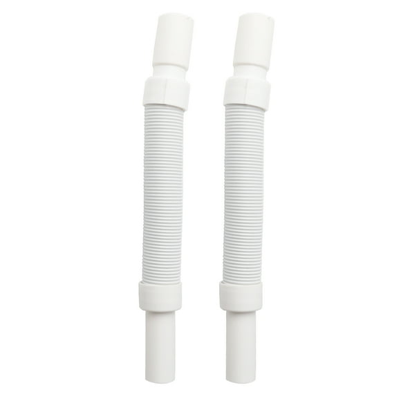 2-Pack Retractable Bathroom Basin Water Drainage pipes Flexible Sink Drain Hose Set