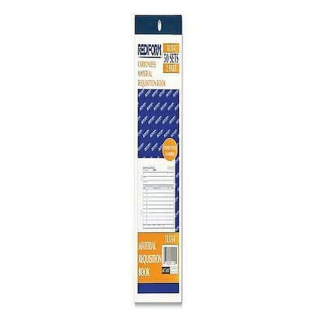 2PK Material Requisition Book, Two-Part Carbonless, 7.88 x 4.25, 1/Page, 50 Forms