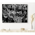 thumbnail image 1 of PixonSign Canvas Print Wall Art Variety of Wildflowers Botanical Wilderness Photography Realism Contemporary Portrait Relax/Calm Dark Black and White for Living Room, Bedroom, Office - 16"x24"x2, 1 of 5