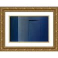 thumbnail image 1 of Schuster, Inge 18x13 Gold Ornate Wood Framed with Double Matting Museum Art Print Titled - Blue minimalism or a secret door, 1 of 4