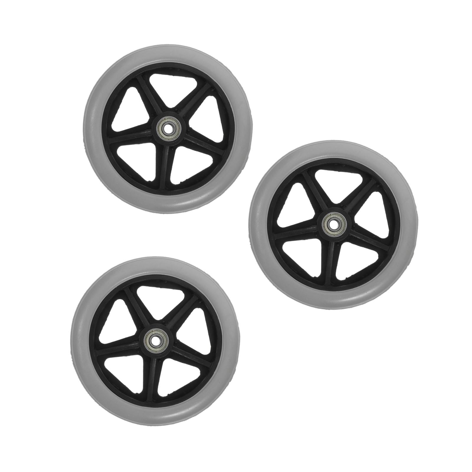 CRILSTYLEO Office Chair Casters Grey Material Stable Safe Flexible 3Pcs