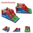 thumbnail image 2 of Gymax Inflatable Double Slide Bounce House Bouncy Castle w/ 480W Blower, 2 of 10