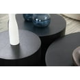 thumbnail image 3 of Round Coffee Table for Living Room - Fully Assembled Black MDF, 3 of 11