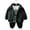 Black, variant on Kids Boys Leather Outerwear Coats Toddler Baby Fall Spring Casual Jacket 1-12Y