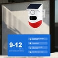 thumbnail image 3 of Cymbal Solar Motion Sensor Alarm Outdoor Alarm 120dB Loud Siren LED Strobe Lights Sound Security Alarm Adjustable Sensing Distance IP65 Waterproof Motion Detector Siren, 3 of 7