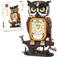 thumbnail image 1 of Juego de bloques de construcción TYCOLE, reloj con forma de búho, 964 unidades, con reloj funcional, 1 of 7