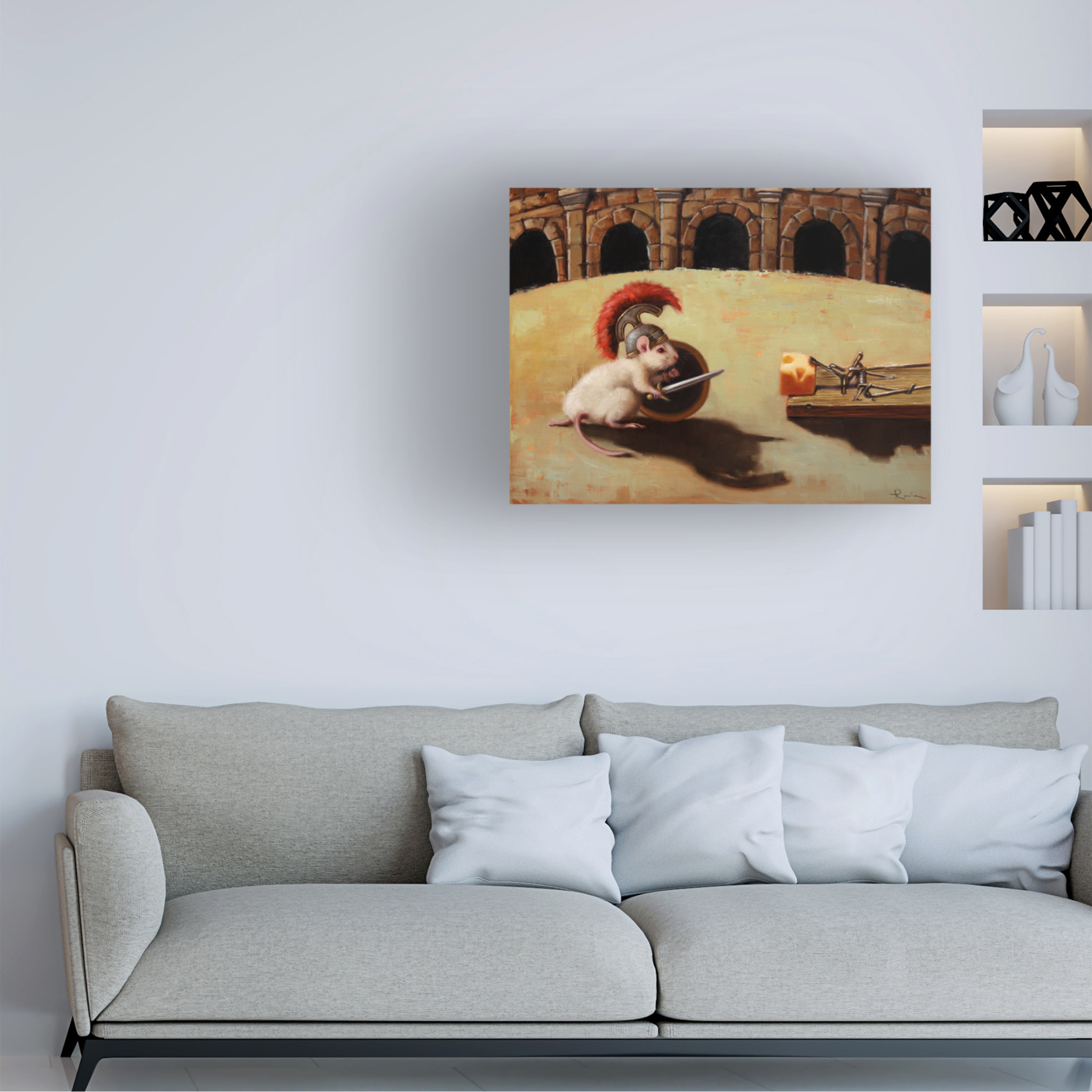 Canvas Wall Art - Lucia Heffernan 'Gladiator' Wall Art for Living Room, Bedroom, or Office Décor by Trademark Fine Art - 24 x 18 Inches