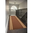 thumbnail image 2 of Custom Size Runner Rug Bordered Greek Key Meander Brown Roll Runner Rug Choice of Your&nbsp;Length by feet&nbsp;Slip Resistant Latex Back Cut to Size Rug Runners Customize in USA Facility, 2 of 9