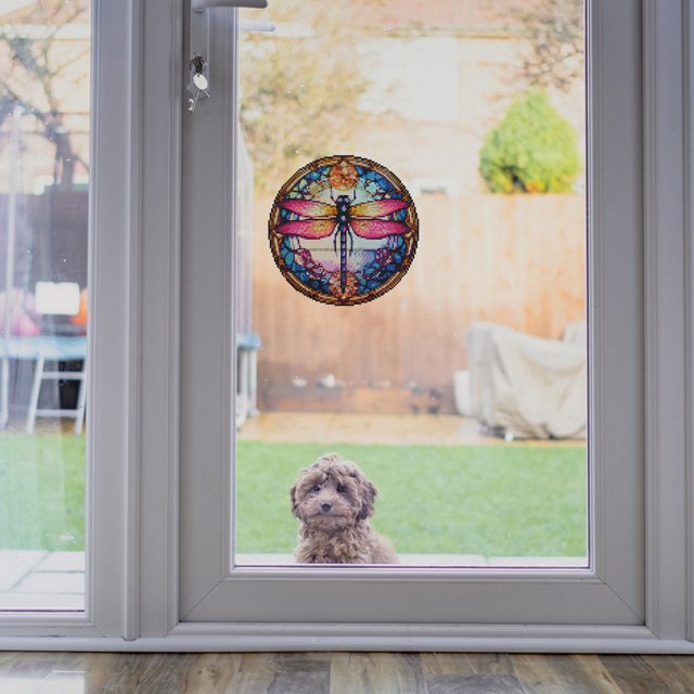 Cuadros Decorativos Pegatinas para niños DIY, vidrieras de juguete hechas a mano, pegatina para niños, juguete para regalo para niños Wdftyju embutido en tela