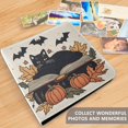 thumbnail image 4 of FORMRS 3 Ring Photo Album 4"x6" Self Adhesive Large Capacity PU Leather Cover, Cute Halloween Cat, 4 of 8