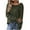 Army Green, variant on Turilly Women's Winter Solid Color Hollow Long-sleeved Tops Casual Pullover Round Neck Knitted Sweater