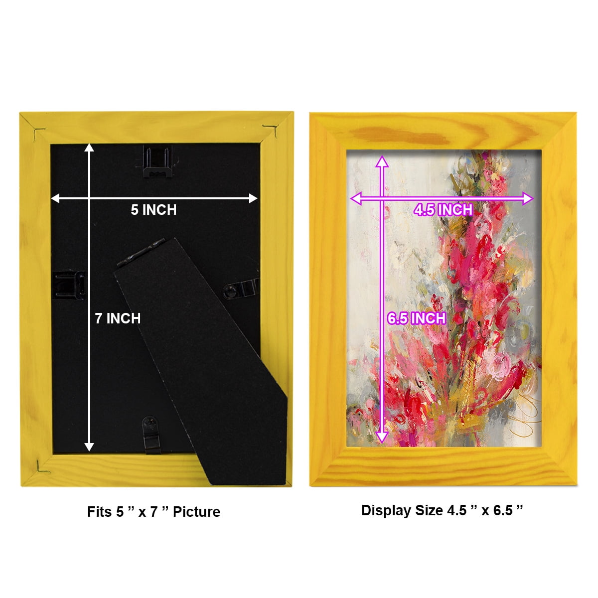 Flip Side - Framed Print w/glass - Sunflower Yellow