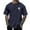 Navy Blue, variant on Men's Summer Beach Little Tree Print Short Sleeve Round Neck T Shirt, Polyester, Lightweight, Skin friendly, for Casual & Active Occasions