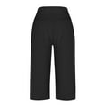 thumbnail image 7 of Alkepwun Wide Leg Capri Pants for Women Casual Loose Cropped Workout Yoga Pants Comfy Flowy Palazzo Lounge Pants with Pockets, 7 of 7
