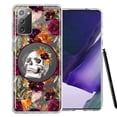 thumbnail image 1 of MUNDAZE Samsung Galaxy Note 20 Romance Is Dead Valentines Day Halloween Skull Floral Autumn Flowers Double Layer Phone Case Cover, 1 of 3